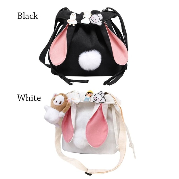 Skulder Messenger Bag Crossbody Vesker HVIT white
