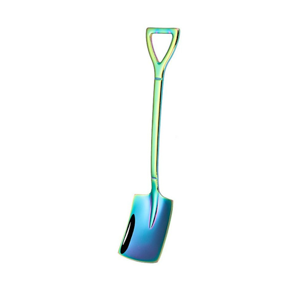 5 Stk Kaffeskje Spade Teskje FLERFARGER FIRKANT Multicolor Square-Square
