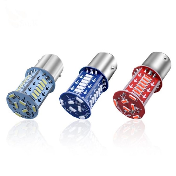 4 kpl Strobe Brake Light 1157 Led Polttimo SININEN SININEN blue