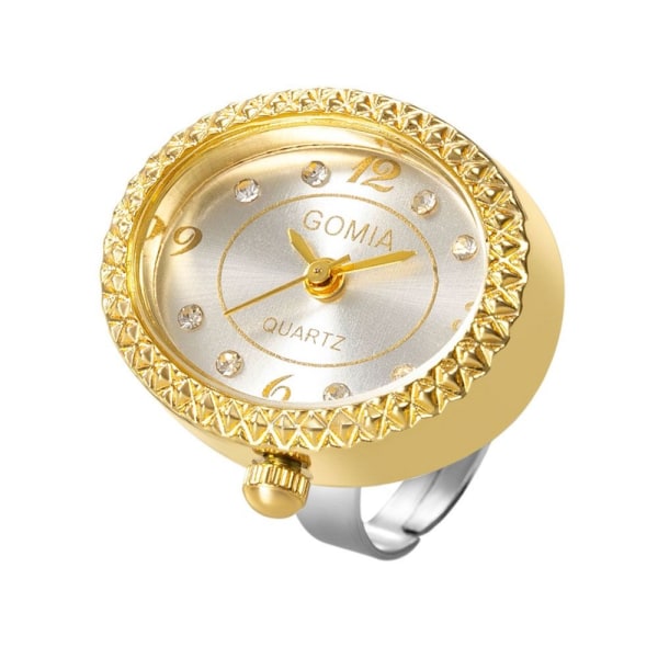 Digital Par Klokke Ring Ring Klokke GULL Gold