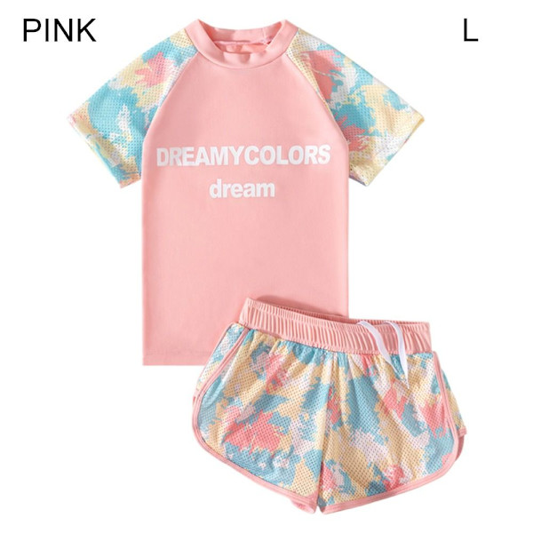 Beskyttelse af badedragt til børn. Badetøj PINK L pink L