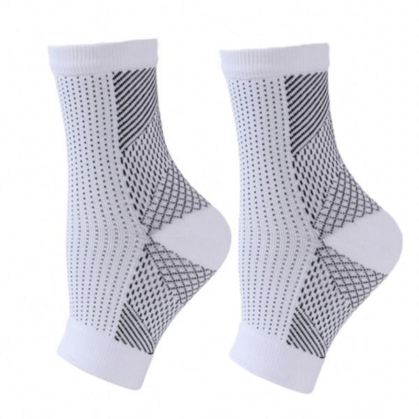 Sportssokker Angel Ankel Protector HVIT S/M S/M White S/M-S/M