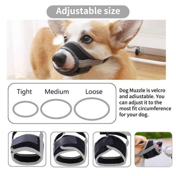Hundmunstycke Hundmunstycke GRÅ M grey M