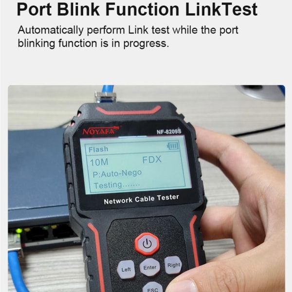 Network Cable Tracker Lan Mål Tester Wiremap Tester