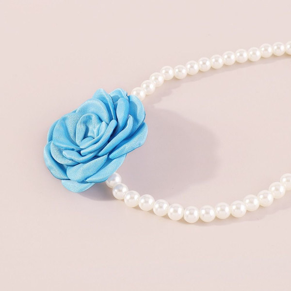 Smykker Halskæde Rose Choker HVID white