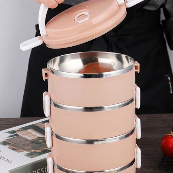 Lunchbox Bentobox med 1/2/3 Fack BLÅ 3 FACK Blue 3 Layers