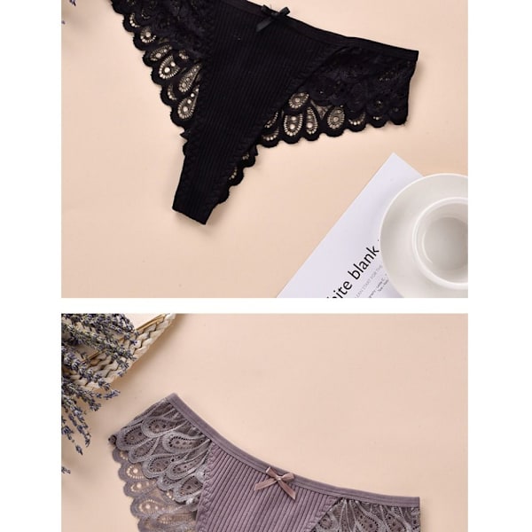 2 STK Trusser til kvinder Kvinde trusser SORT S black S