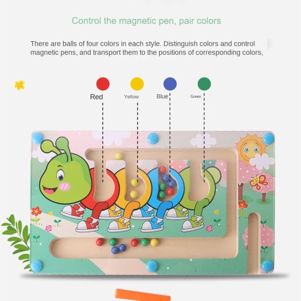 Magnetisk labyrint legetøj til børn Montessori legetøj FISK FISK fish