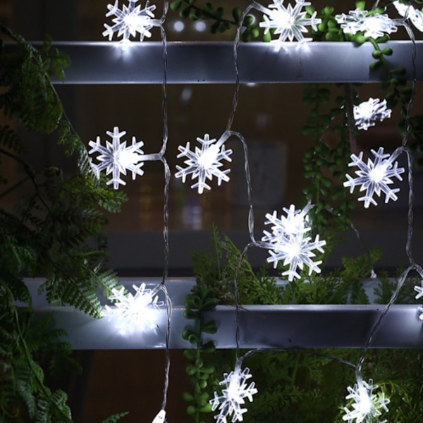 Snowflake LED String Lights Fairy Lights FARVE FARVE colour
