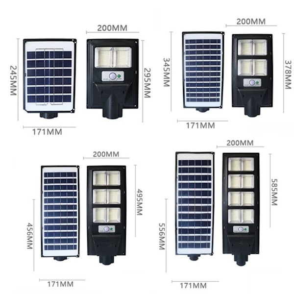 Solar Street Light Vegglampe 150W 150W 150W