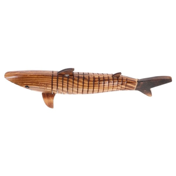 Wood Shark Statue Haj Model Dyrefigur