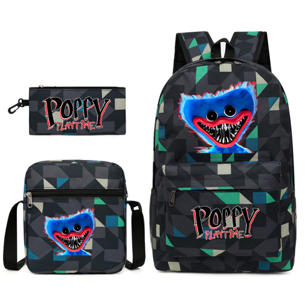 Poppy Playtime 3D Ryggsekk/penalveske/messenger Bag black