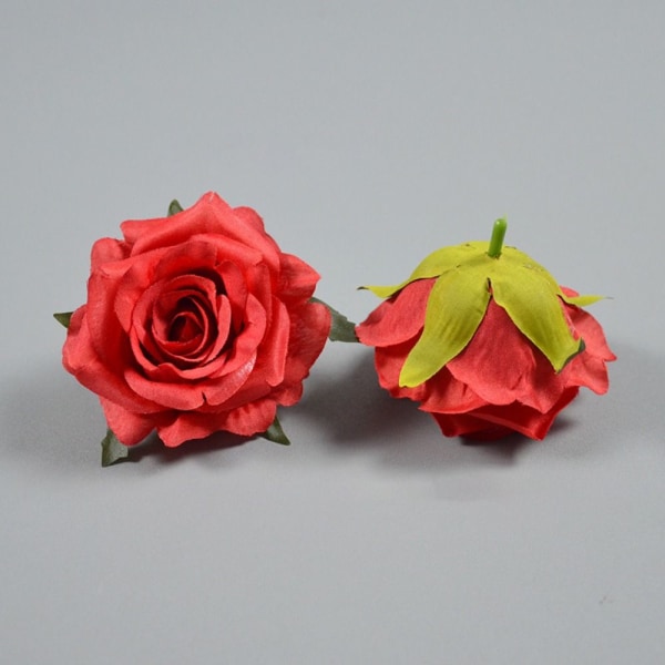 10 kpl Keinotekoisia ruusuja Fake Roses VALKOINEN white