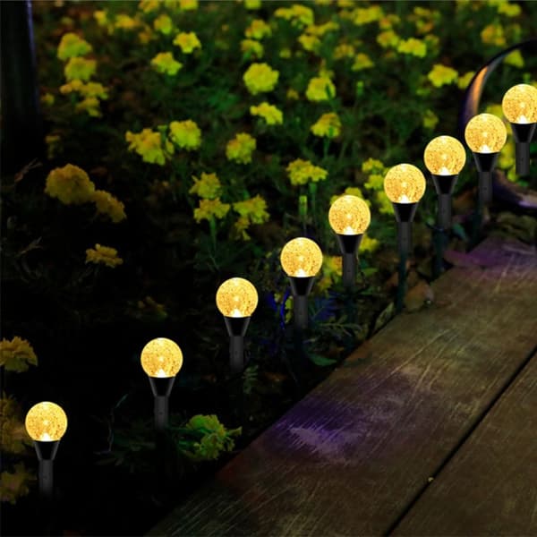 Solar Grass Light LED Ball WARM LIGHT LÄMMIÄ VALO warm light
