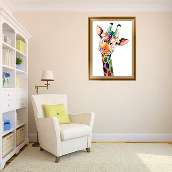 Diamant Maleri Kunst Billede GIRAF GIRAF giraffe