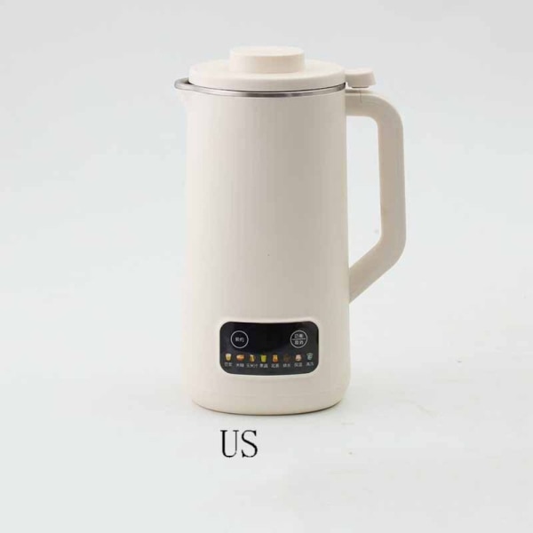 Elektrisk Soybean Milk Maker Food Blender WHITE US US white US-US
