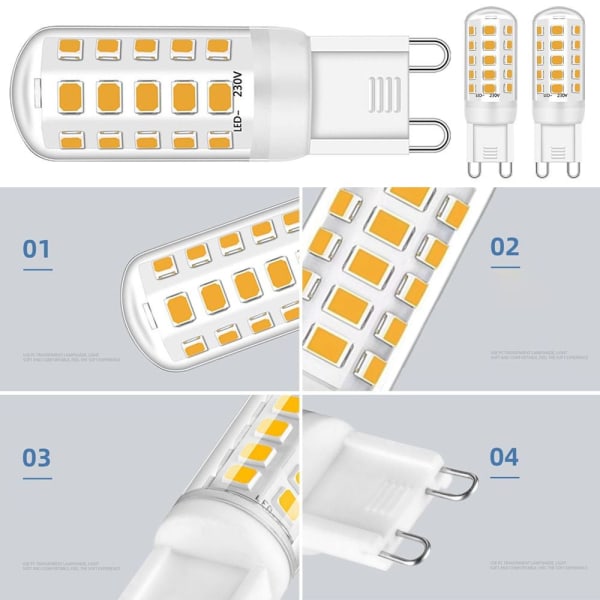 LED Ei välkkymistä G9-KYLMÄ VALKOINEN G9-KYLMÄ VALKOINEN G9-Cold White