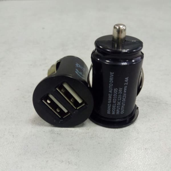 2st Billaddare Dubbel USB VIT 2ST 2.4A 2ST 2.4A white 2pcs 2.4A-2pcs 2.4A
