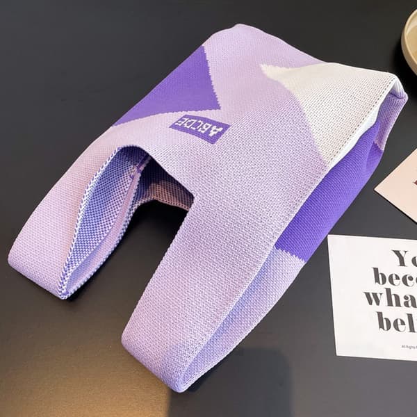 Stickad Handväska Tygväska GRÅ grey