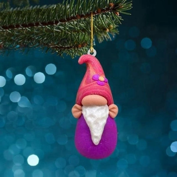 2 stk akryl dværg vedhæng Ornament juletræ vedhæng C C C