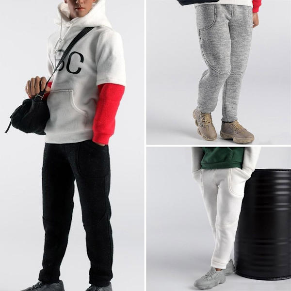 1/6 Miniatyrkläder Soldat Casual GRÅ Grey