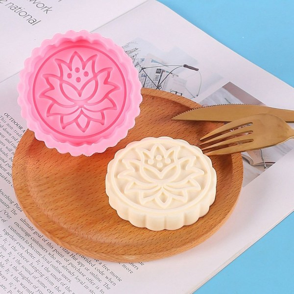 2stk Bakeform Mooncake-stempler STIL-1 STIL-1 Style-1