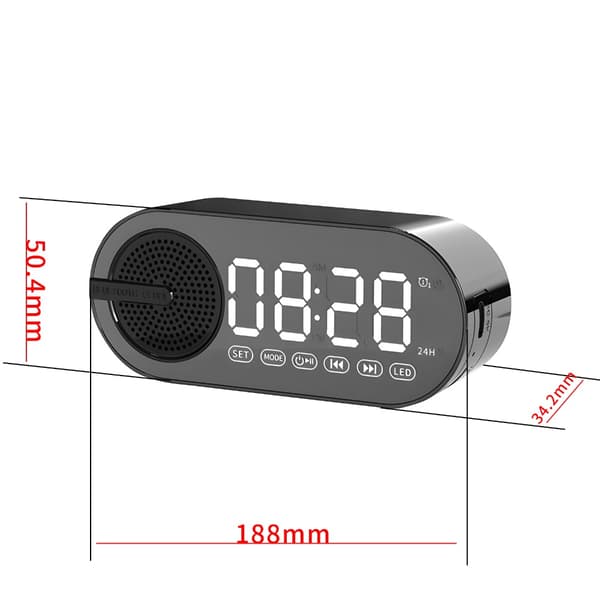 Väckarklocka Dubbel väckarklocka Bluetooth ljud