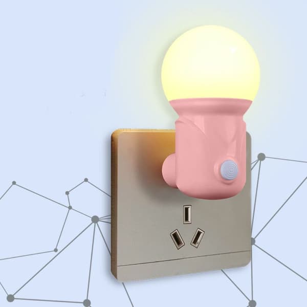2stk Plug-in Night Light Sleep Light HVID EU STIK EU STIK white EU Plug-EU Plug