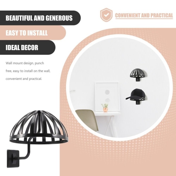 Hat Display Verktøy Parykk Display Holder SVART Black