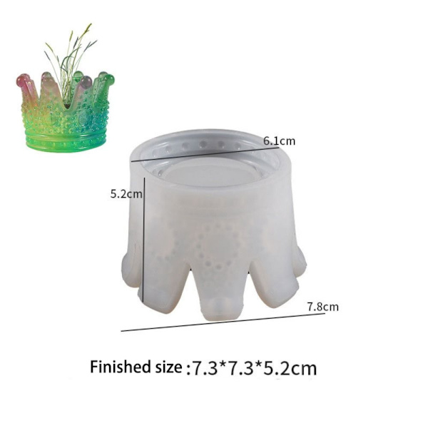 Vase Silikonform Blomsterpotteformer 6 6 6