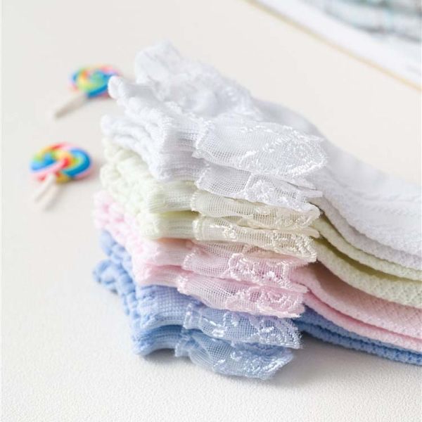 Lapset Pitsisukat Tytöt Lyhyet tanssisukat VALKOINEN M (IKÄT White M(for ages 4-6)-M(for ages 4-6)