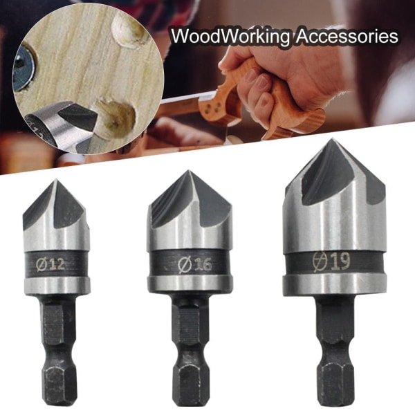 Forsenkende borkrone Avfasing Cutter HEX HANDLE HEX HANDLE Hex handle