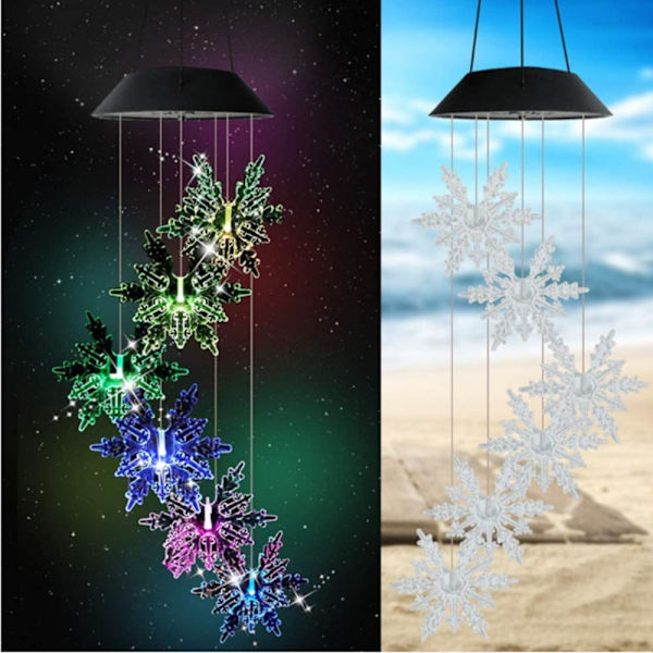 LED Wind Chime Solar Light 6 6 6