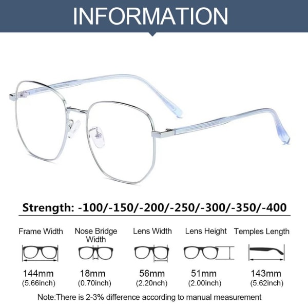 Myopia Glasögon Glasögon SILVER STRENGTH 100 Silver Strength 100