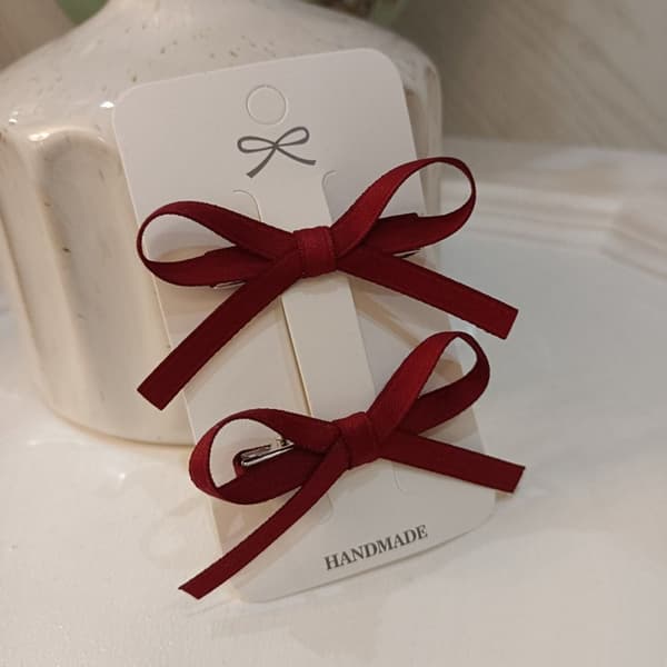 Bowknot hiusklipsit Bow Hairpin RED Red