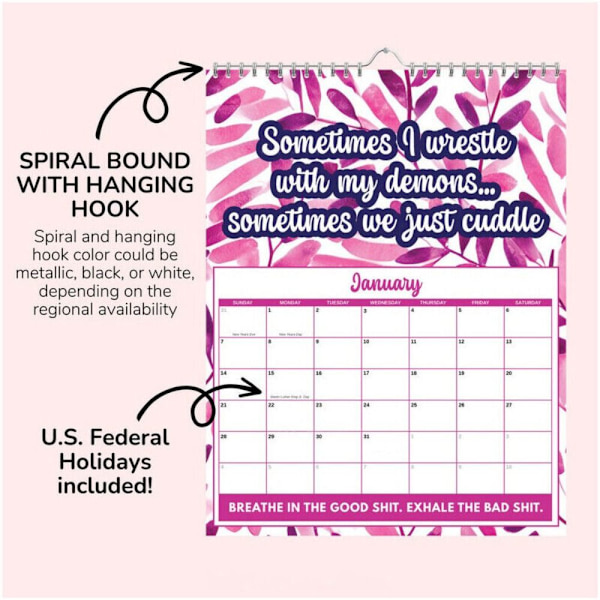 Funny Mental Health Calendar 2024 Calendar DESK CALENDAR DESK Desk calendar