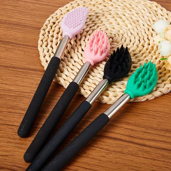 Massage Brush Back Scratcher SORT black
