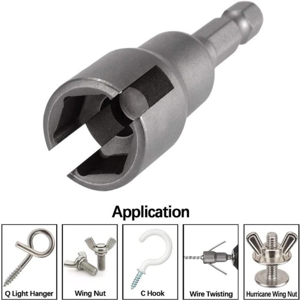 Vingemutter Driver Spor Butterfly Bolt Socket Hylse MM19 MM19 MM19