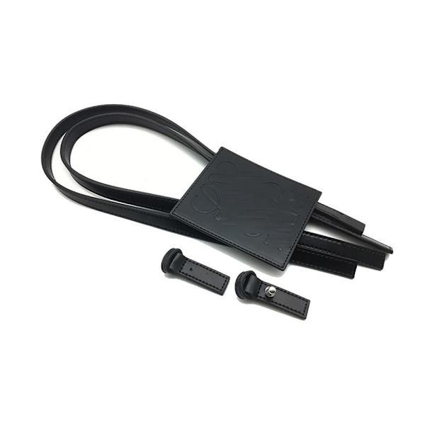 3kpl/ set Laukku Olkahihna Nahkalaukun pohjat MUSTA S Black S