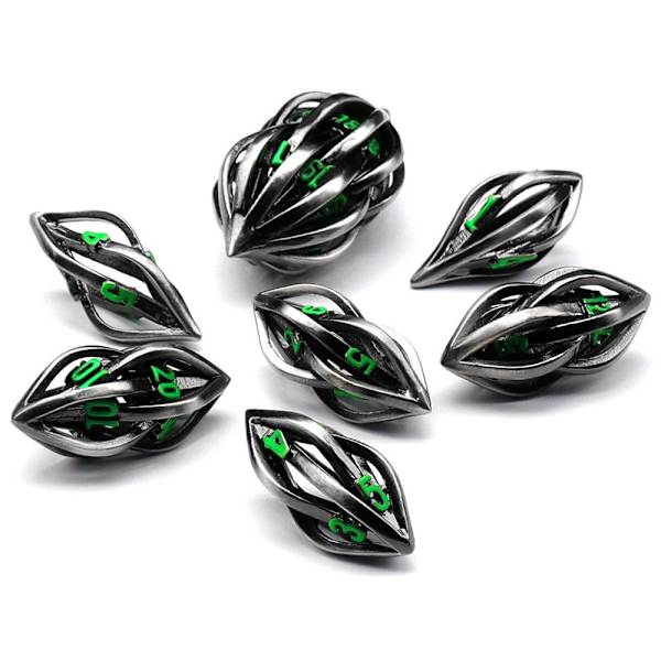 7st DND Metal Dice Set Game Dice 02 02 02
