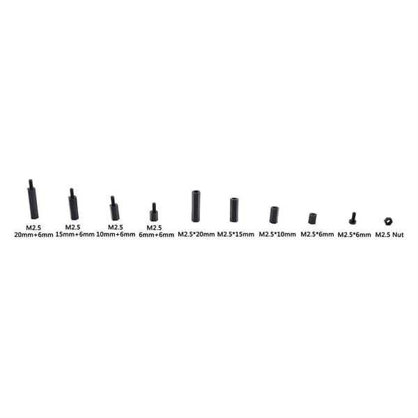 240 stk Hanne Kvinne Hex Spacer Standoff Skruemutter Assorted