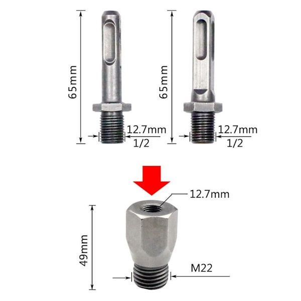 Betonireikäsaha SDS Plus Drill SEPARATED HEX SEPARATED HEX Separated Hex