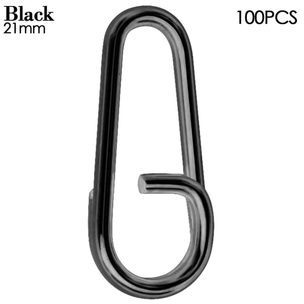 Fiske Hengende Snap Barrel Swivel 21MMBLACK SORT 21mmBlack