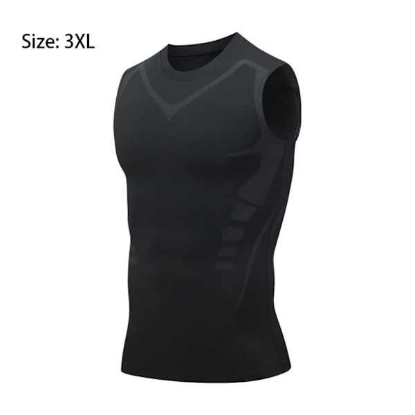 Ionic Shaping Vest Sports Ihonpitävät liivit MUSTA 3XL black 3XL