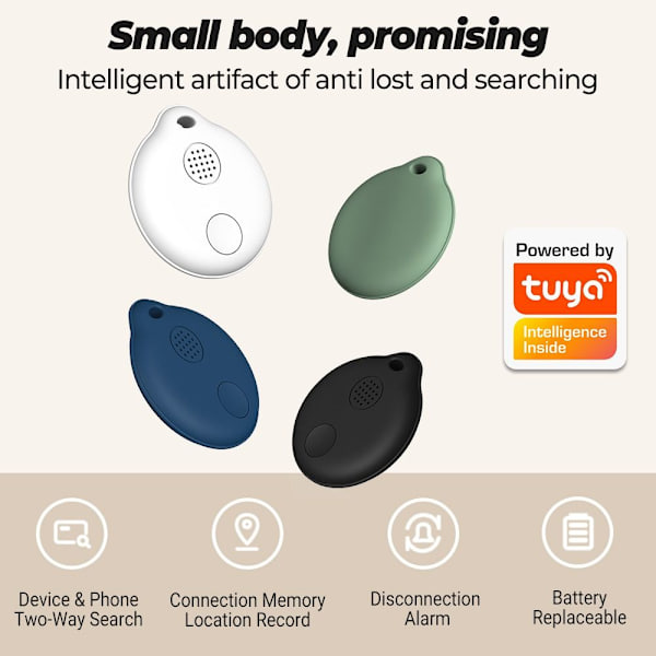 Anti-Lost Alarm Mini GPS Tracker BLÅ blue