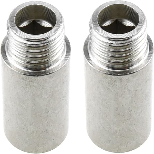 2 STK forlængerrør Ledningsslangeadaptere Kompressionsfitting 2PCS