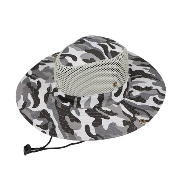Bucket Hat Cap WHITE&GREY STYLE1 STYLE1 white&gray style1-style1