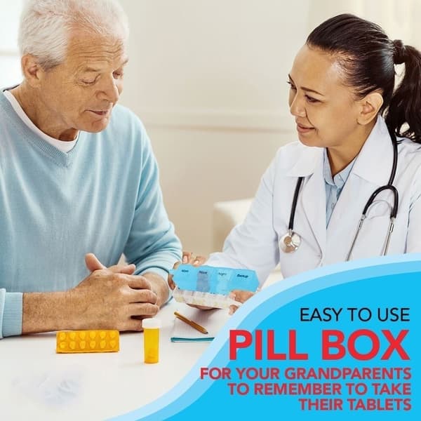 7 dagars Pill Box Pill Case Tablet Organizer