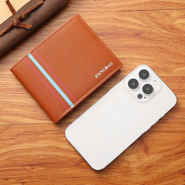 Lyhyt lompakko Kolikkokukkaro RUSKEA Brown