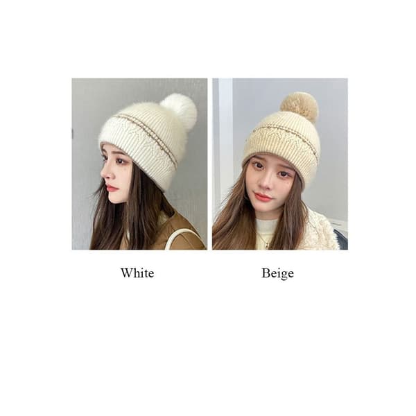 Vintermössa Stickad Cap MÖRK KHAKI dark khaki